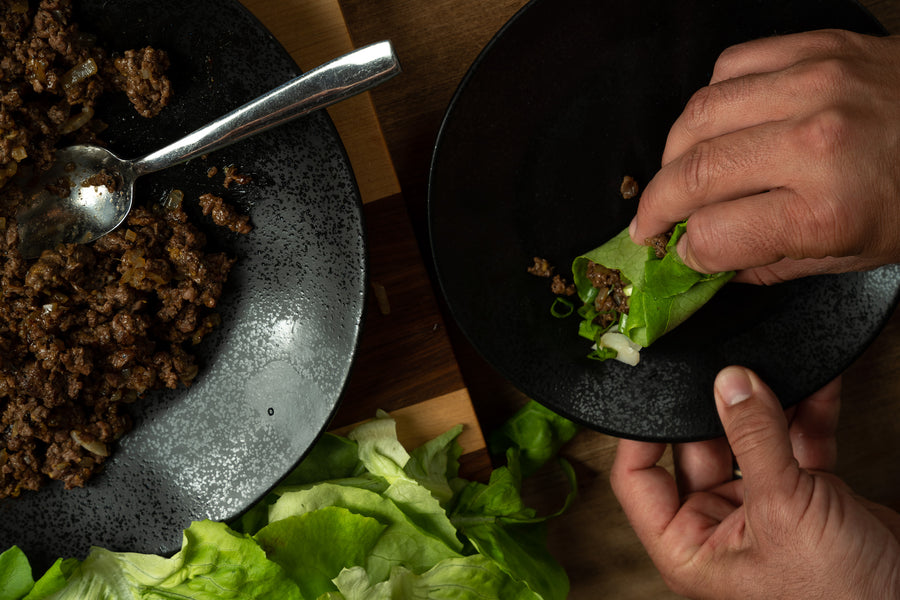 Island BBQ Style Venison Lettuce Wraps